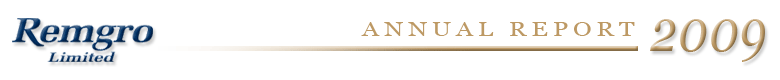 Remgro Limited &ndash; 2009 Annual Report